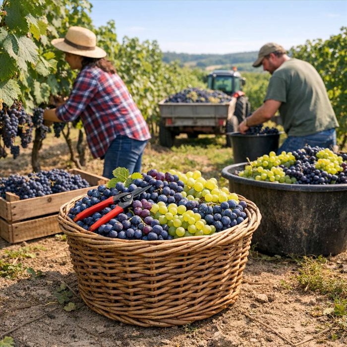Vendanges : définition et déroulement, guide complet du raisin