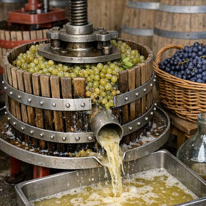 Pressurage du raisin : définition et rôle dans le vin