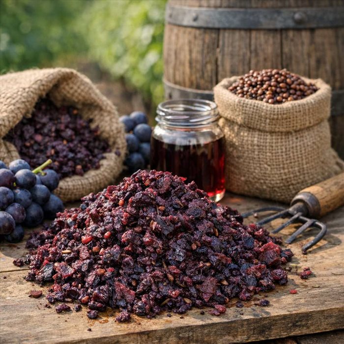 Marc de raisin : définition et usages du raisin pressé