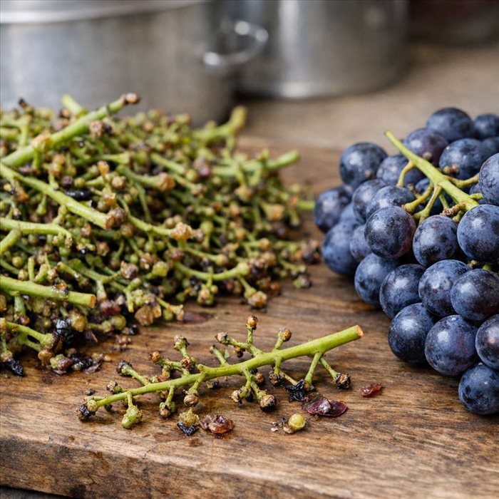 Rafle du raisin : définition, rôle et influence sur le vin