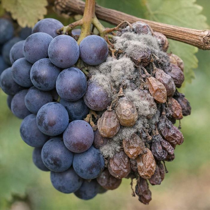 Botrytis cinerea sur le raisin : définition, risques et effets